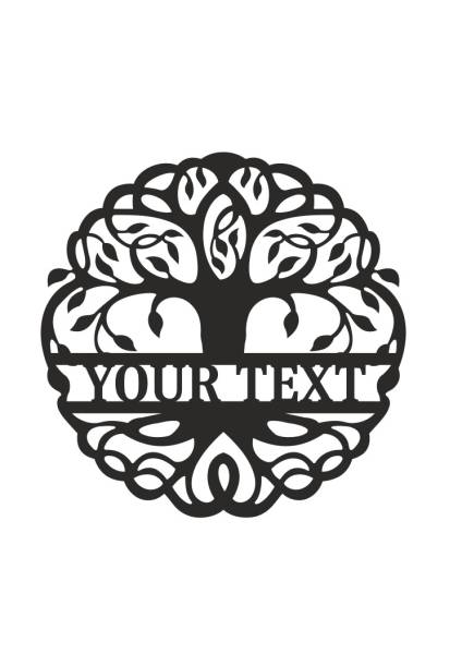 plaque mural arbre de vie metal